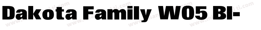 Dakota Family W05 Bl字体转换